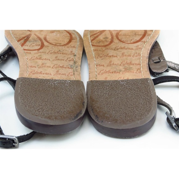 Sam Edelman‎ Sz 6.5 M Black Gladiator Leather Women Sandals GWYENETH - Picture 7 of 8